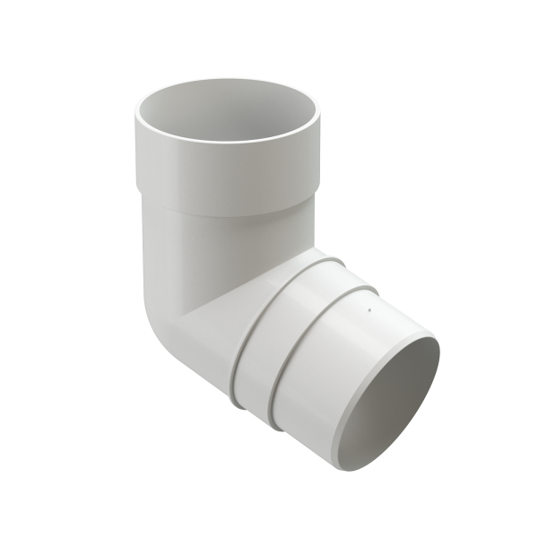 Колено 72˚ Docke Premium ПВХ - Пломбир купить в Кимрах
