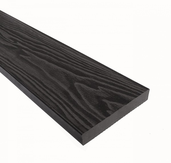 Террасная доска из ДПК Terrapol Смарт 3D Полнотелая без паза Черное дерево купить в Кимрах