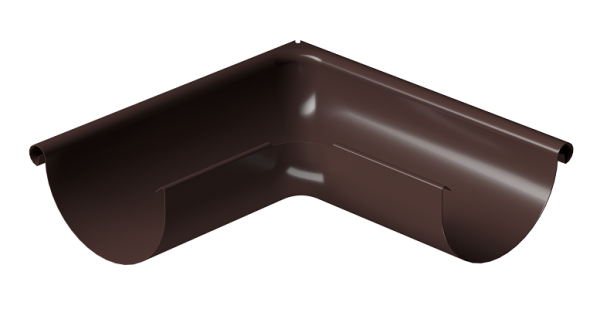 Угол внешний 90° D125 Döcke STAL PREMIUM Шоколад, (RAL 8019) купить в Кимрах