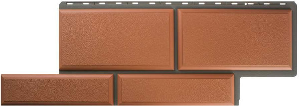 Фасадная панель камень Флорентийский терракотовый купить в Кимрах