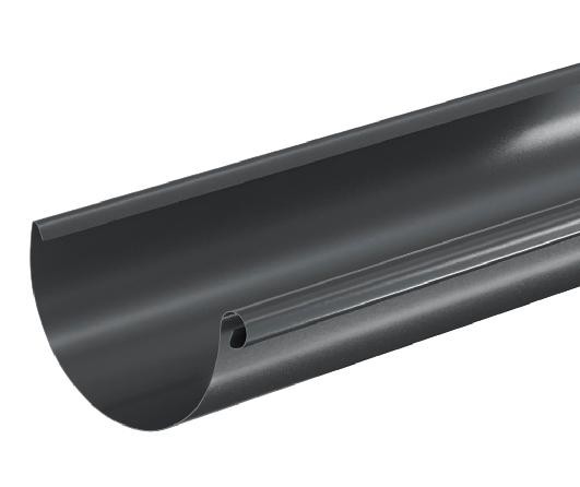Водосток Aquasistem, система 125x90 - Водосточный желоб 3.00м RAL 7024 Тёмно-серый купить в Кимрах