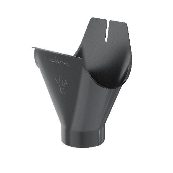 Водосток Aquasistem, система 125x90 - Воронка желоба RAL 7024 Тёмно-серый купить в Кимрах