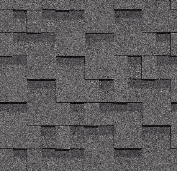 Гибкая черепица Docke, коллекция Тетрис – Серый купить в Кимрах