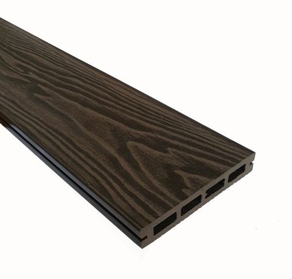 Террасная доска из ДПК Terrapol Смарт 3D Пустотелая с пазом Венге Соренто купить в Кимрах