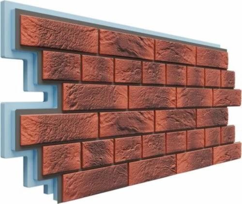 Термосайдинг Доломит Венецианский Кирпич 40 мм Корса купить в Кимрах