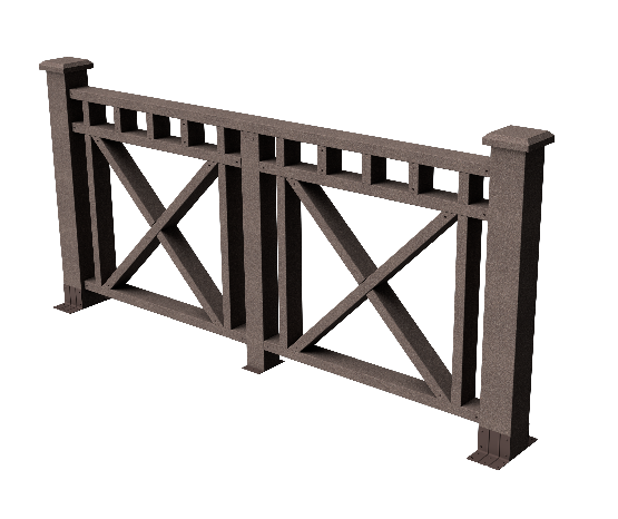 Ограждения декоративное ДПК GRINDERDECO Виктория венге купить в Кимрах