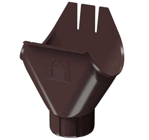 Воронка желоба D125 Döcke STAL PREMIUM Шоколад, (RAL 8019) купить в Кимрах