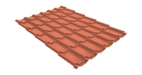 Металлочерепица классик GL 0,5 Quarzit Cuprum Steel купить в Кимрах