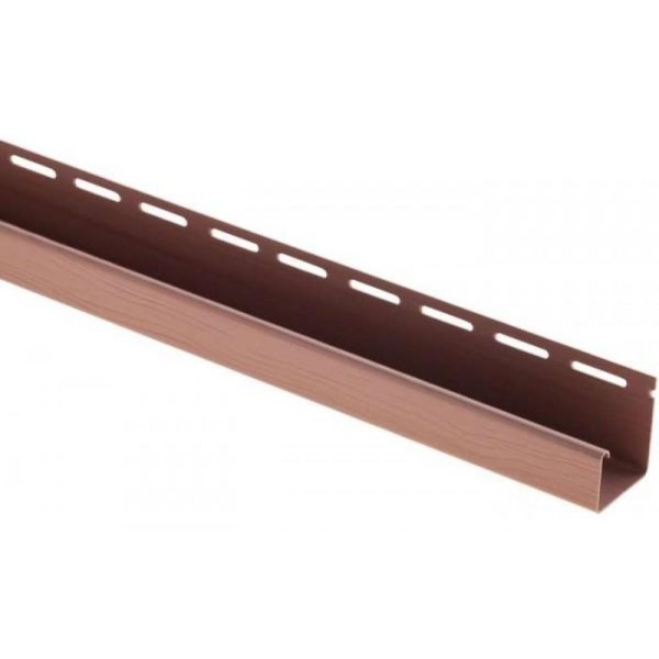 J-профиль Люкс Крашенный, T-15, ВН, Красно-коричневый купить в Кимрах
