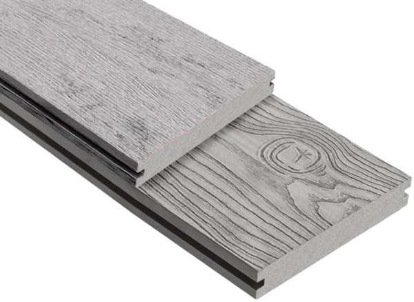 Террасная доска ДПК Outdoor 3D полнотелая STORM/OCEAN GREY серая микс купить в Кимрах