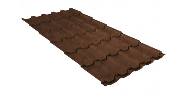 Металлочерепица квинта плюс 0,45 Safari Twincolor Brown купить в Кимрах