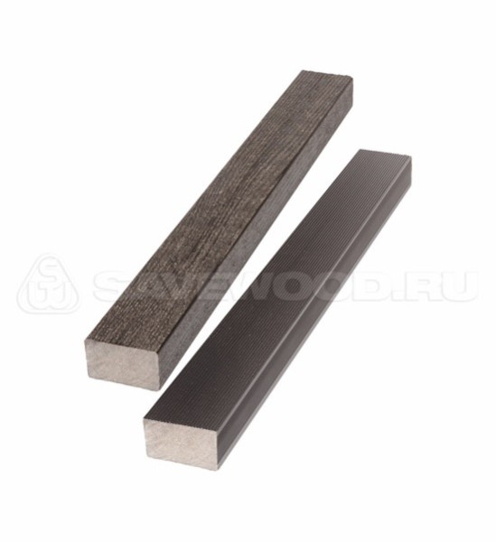 Брус лавочный ДПК полнотелый Savewood тёмно-коричневый купить в Кимрах