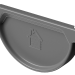 Заглушка желоба D125 Döcke STAL PREMIUM Графит, (RAL 7024) купить в Кимрах