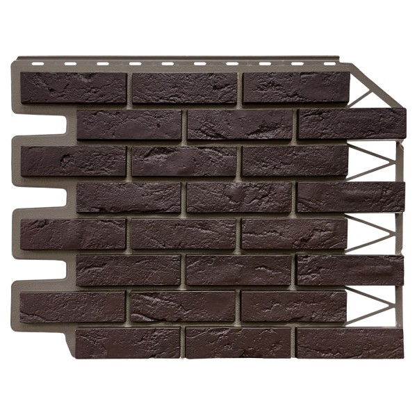 Фасадная панель FineBer, Кирпич Баварский, Темно коричневый купить в Кимрах