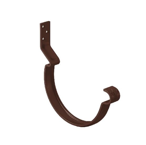 Водосток Aquasistem, система 125x90 - Крюк крепления желоба короткий RAL 8017 Коричневый купить в Кимрах