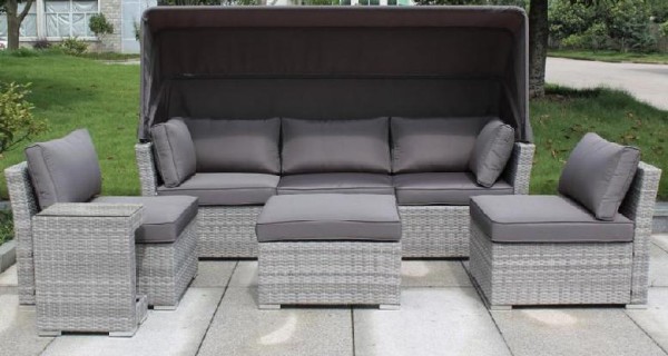 Диван-Трансформер AFINA плетеный из иск. ротанга AFM-320G Grey купить в Кимрах