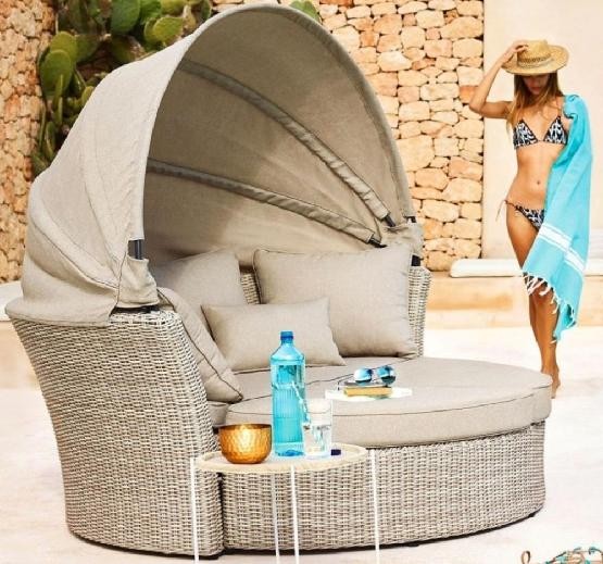 Диван-Трансформер AFINA плетеный из иск. ротанга AFM-325 Beige купить в Кимрах