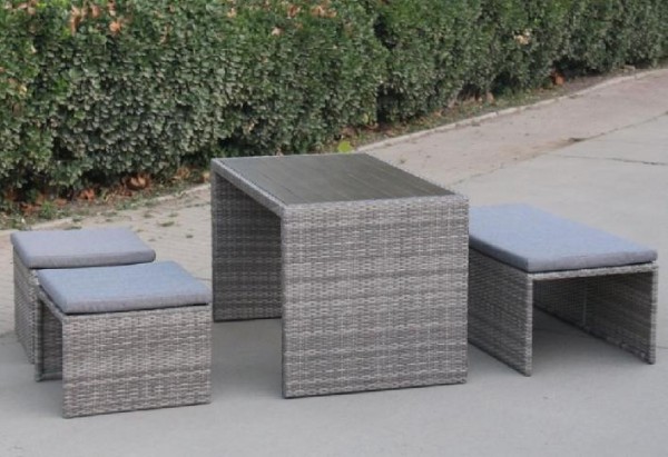 Диван-Трансформер AFINA плетеный из иск. ротанга S330G-W78 Grey купить в Кимрах