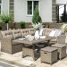Комплект мебели AFINA плетеной из иск. ротанга AFM-307B Beige купить в Кимрах