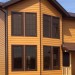 Фиброцементный сайдинг Latonit Красное дерево (RAL 8001/8008) купить в Кимрах