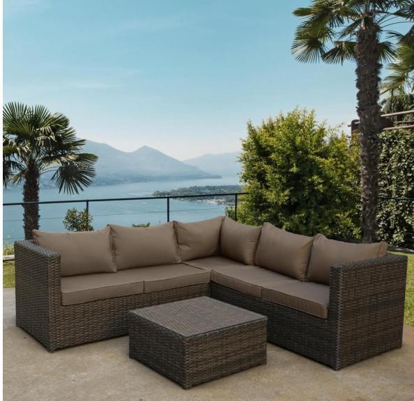 Комплект мебели AFINA плетеной из иск. ротанга YR825A Brown/Beige купить в Кимрах