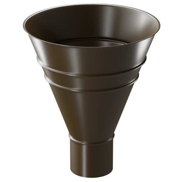 Воронка водосборная Döcke STAL PREMIUM, Каштан купить в Кимрах