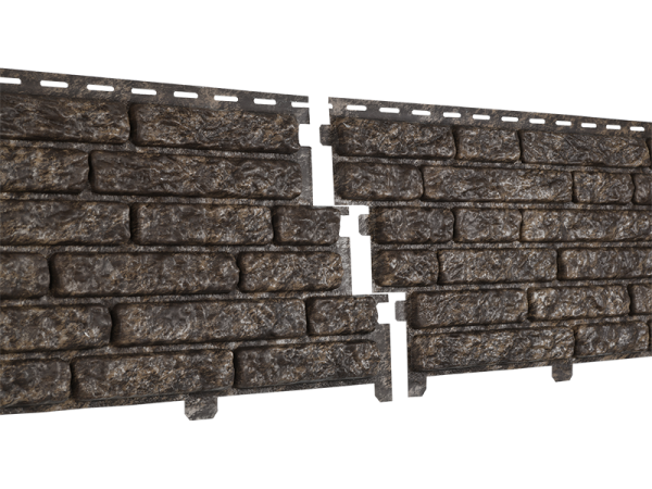 Фасадная панель Ю-пласт Стоун Хаус Кварцит Коричневый купить в Кимрах