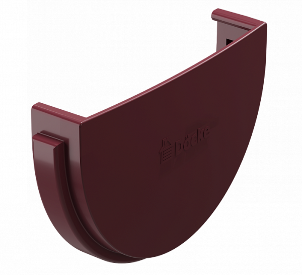 Заглушка желоба ПВХ Docke STANDART красный купить в Кимрах