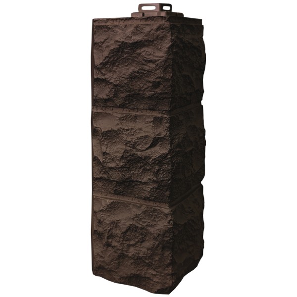 Угол Фасайдинг Серия «Доломит» Тёмно Коричневый купить в Кимрах