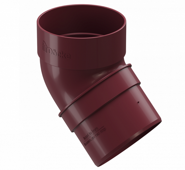 Колено 45˚ПВХ Docke STANDART красный купить в Кимрах