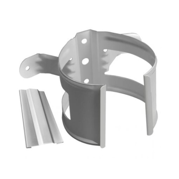 Водосток Grand Line 150x100 – Хомут трубы (на дерево) RAL 9003 купить в Кимрах