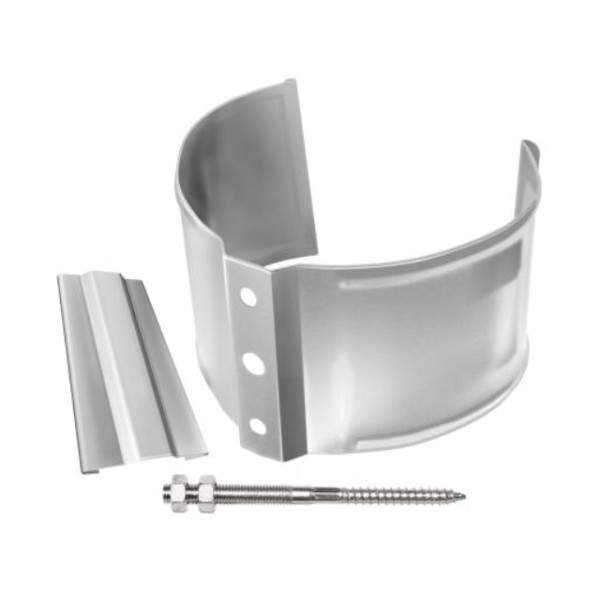 Водосток Grand Line 150x100 – Хомут трубы (на кирпич) RAL 9003 купить в Кимрах