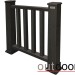 Ограждение из ДПК Outdoor Классик 3D STORM чёрный купить в Кимрах