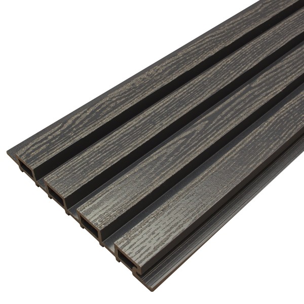 Фасадная доска из ДПК Faynag Wood Рейка Мокрый Асфальт купить в Кимрах