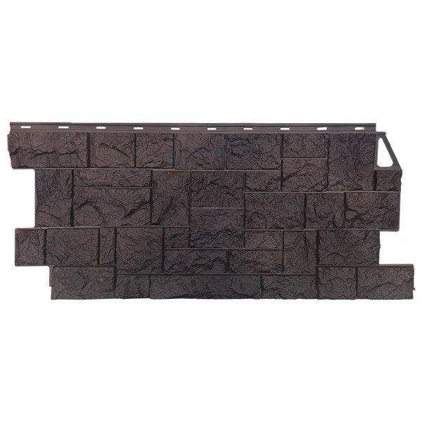 Фасадная панель FineBer, Камень Дикий, Коричневый купить в Кимрах