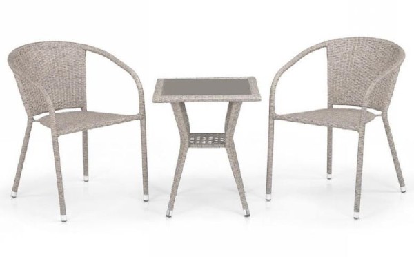 Комплект плетеной мебели AFINA из иск. ротанга T25C/Y137C-W85 Latte 2Pcs купить в Кимрах