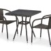 Комплект плетеной мебели AFINA из иск. ротанга T282BNT/Y137C-W53 Brown 2Pcs купить в Кимрах