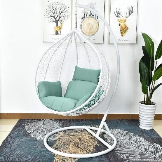 Кресло Подвесное из искусственного ротанга AFM-168A-L White/Green купить в Кимрах