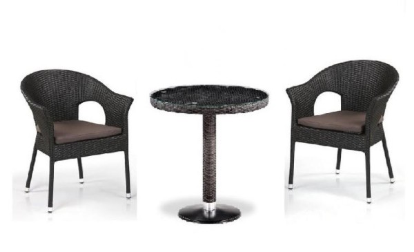 Комплект плетеной мебели AFINA из иск. ротанга T601/Y79A-W53 Brown 2Pcs купить в Кимрах