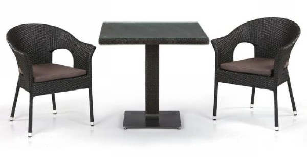 Комплект плетеной мебели AFINA из иск. ротанга T605SWT/Y79A-W53 Brown 2Pcs купить в Кимрах