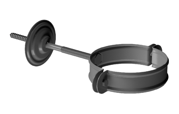 Хомут трубы D90 Döcke STAL PREMIUM Графит, (RAL 7024) купить в Кимрах
