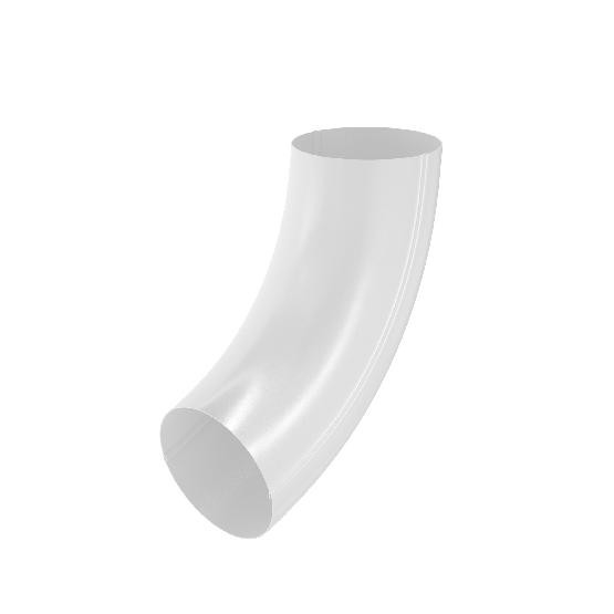 Водосток Aquasistem, система 125x90 - Колено трубы RR 20 Белый купить в Кимрах