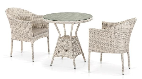 Комплект плетеной мебели AFINA из иск. ротанга T705ANT/Y350-W85 Latte 2Pcs купить в Кимрах