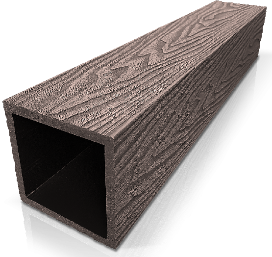 Столб ДПК 3D GardenParkett фактура дерева Венге купить в Кимрах