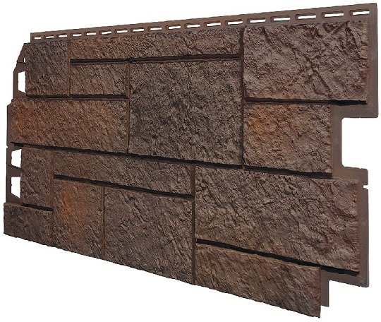 Фасадная панель VOX Sandstone (Сандстоун) темно коричневый купить в Кимрах