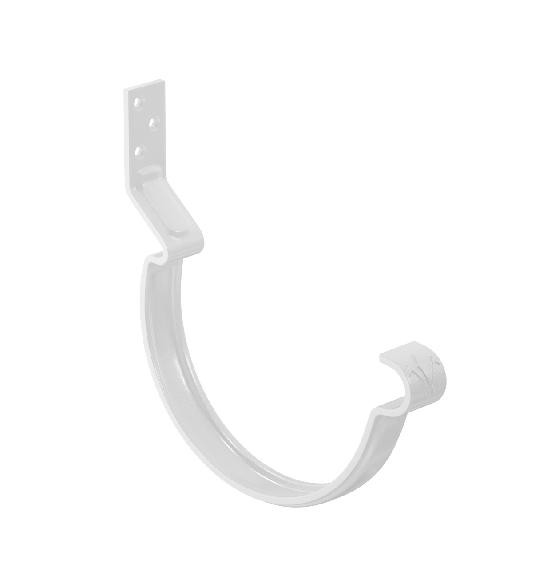 Водосток Aquasistem, система 150/100 - Крюк крепления желоба короткий RAL 9003 Белый купить в Кимрах