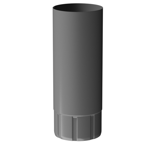 Труба водосточная 1 м D90 Döcke STAL PREMIUM Графит, (RAL 7024) купить в Кимрах