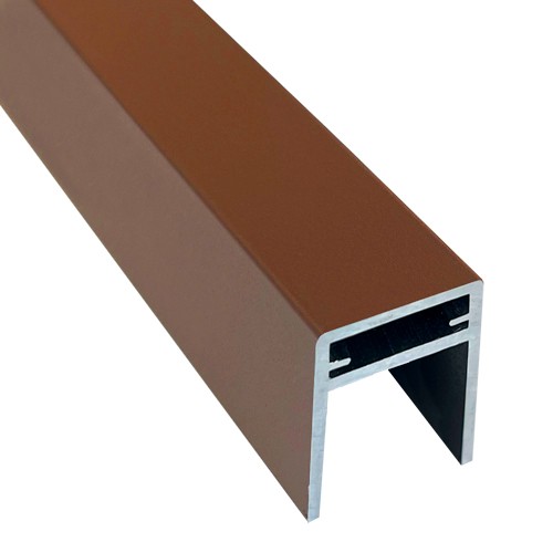 П-профиль Алюминиевый EasyDecking 35x25 Коричневый купить в Кимрах