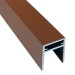 П-профиль Алюминиевый EasyDecking 35x25 Коричневый купить в Кимрах