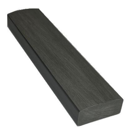 Лавочный брус Ecodecking Некст полнотелый брашированный 70х35 графит купить в Кимрах